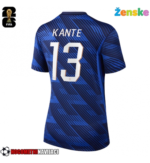 Ženske Nogometnih dresov Francija Kante #13 Domači SP 2026 Kratki rokavi Ženske Nogometnih dresov Francija Kante #13 Domači SP 2026 Kratki rokavi